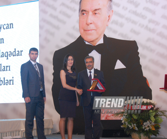 Media representatives receive awards in accordance with Azerbaijani president’s order. Baku, Azerbaijan, Jule 22, 2015